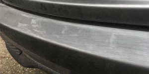 Damaged Car Boot Ledge Before Protection Treatment